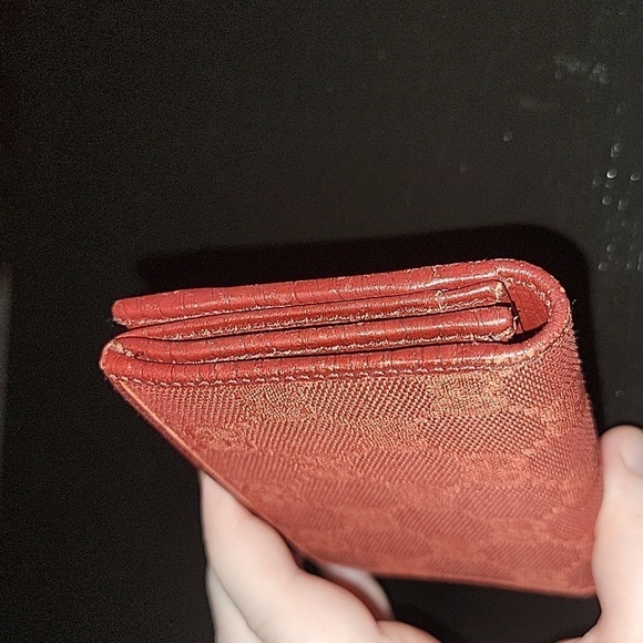 RARE Authentic Gucci Bamboo Red Card Holder - Picture 7 of 10